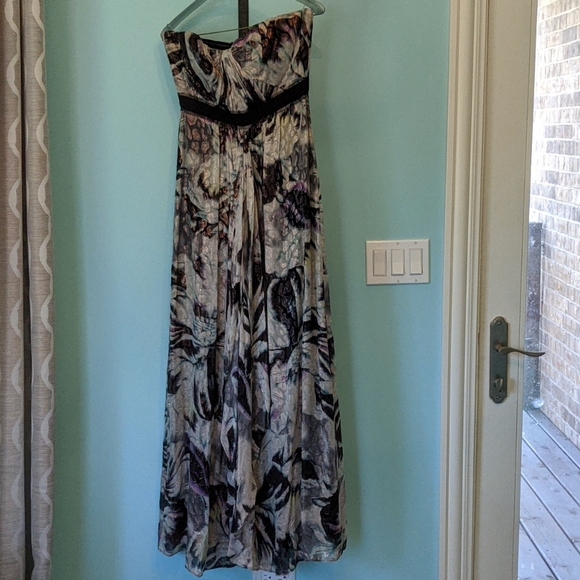 Bcbg auriel silk metallic dress - Picture 2 of 6